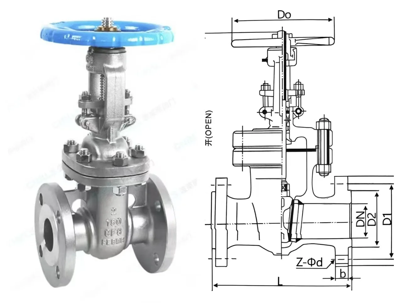 ANSI Flanged Gate Valve