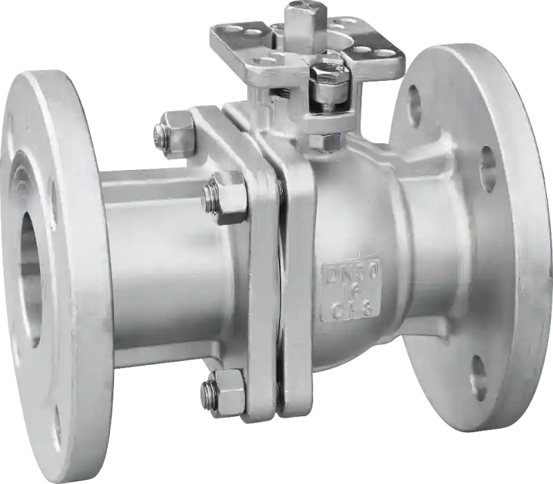 Two Piece High Platform Flanged Ball Valve