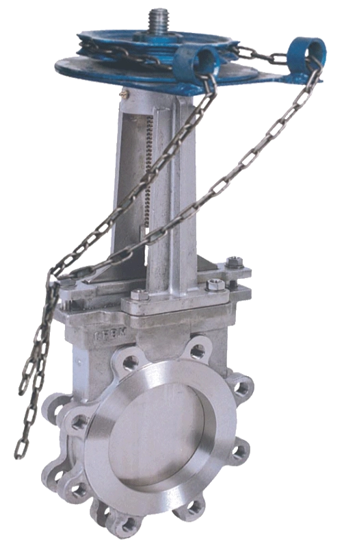 Stainless Steel Sprocket Wafer Knife Gate Valves